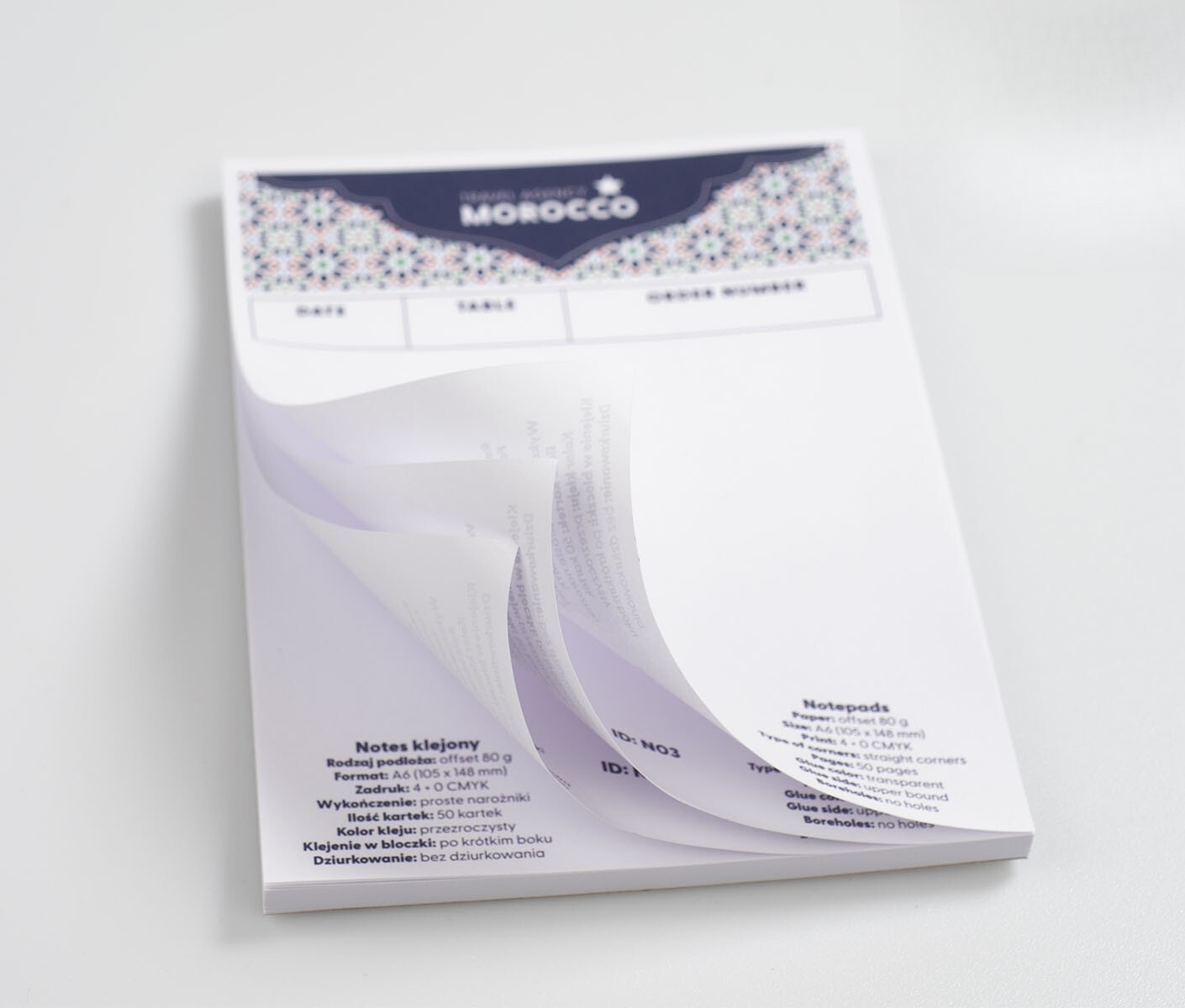 Notes klejony (bez okładki)